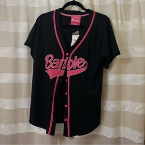 Barbie forever 21 baseball style jersey with keychain